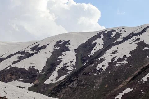 White Winter Over Babusar Top Fotos Stock
