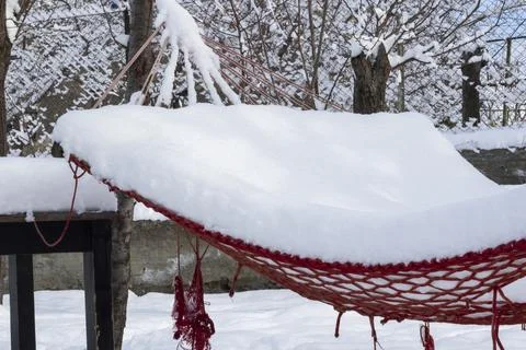 White winter snow Stock Photos