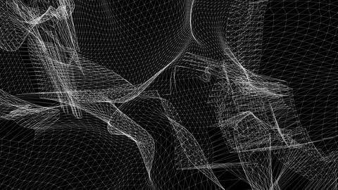 White wireframe textures 스톡 일러스트