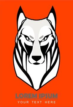 White Wolf Stock Illustration