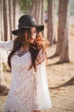 White in the wood Stock Photos