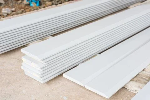 White wooden  for construction Stock Photos