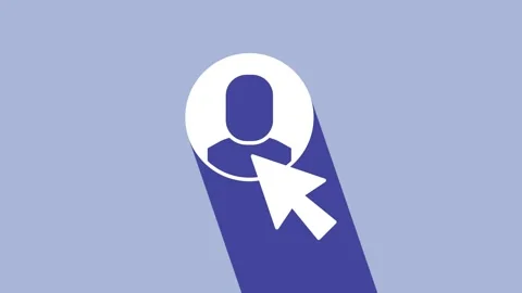 White Worker icon isolated on purple background. Business avatar symbol user Stock Footage 225844192