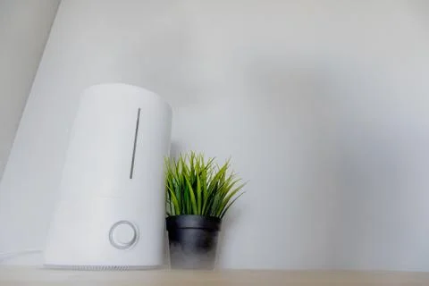 White working aroma oil diffuser Stock Photos