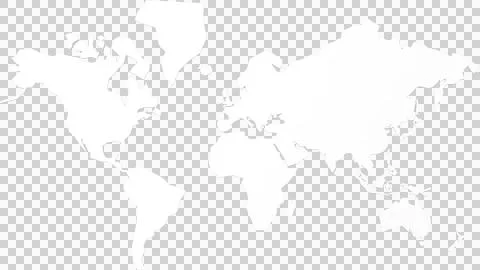 White world map Stock Photos
