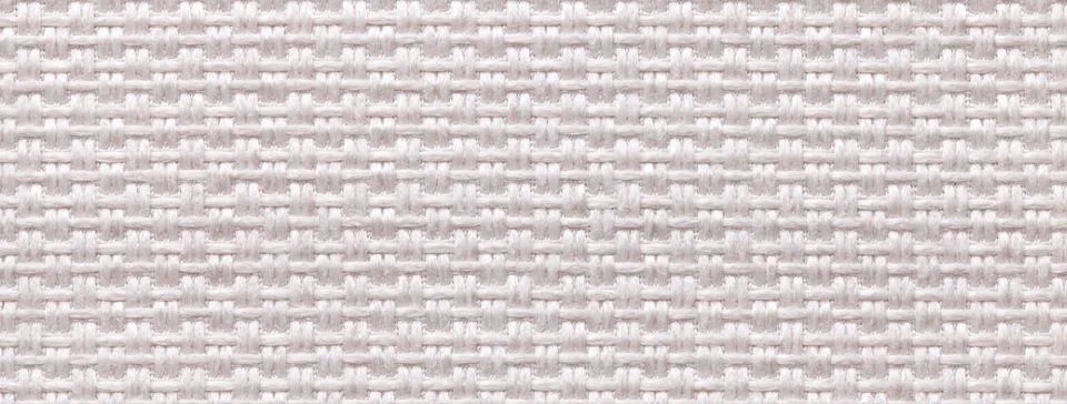 White woven textile texture background, macro. Fabric material backdrop with  Stock Illustration