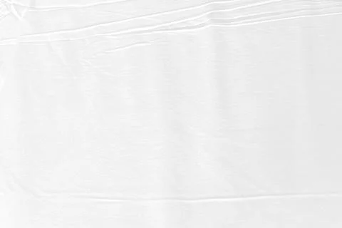 White wrinkled fabric texture for background Stock Photos