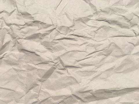 White wrinkled paper texture background for Design or work with copy space Stock Photos