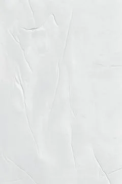 White Wrinkled Paper Texture Background with Creases and Folded Surface Stock Photos