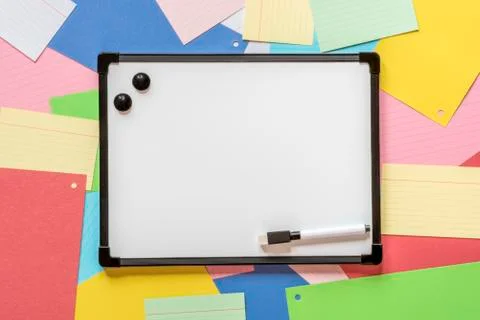 White writing board Stock Photos