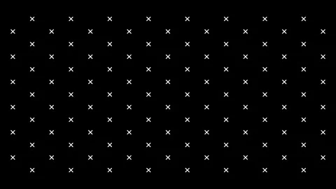 White X and plus symbol pattern seamless loop animation on black background. Stock Footage 332808583