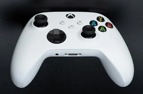 White  xbox x controller Stock Photos
