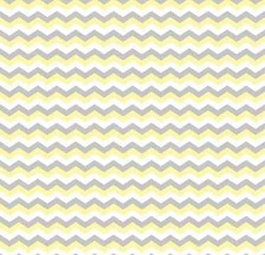 White, Yellow Gray Chevron Zigzag Stripe Stock Illustration