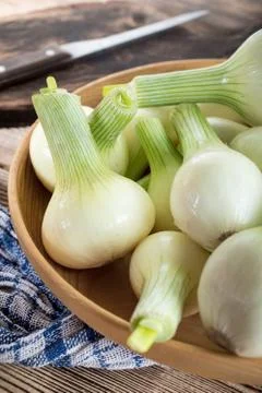 White young onion. Stock Photos