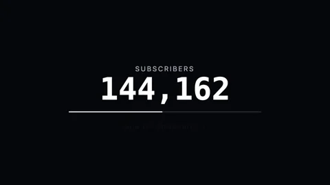 White YouTube Subscriber Count Tick Animation Loop Vidéo 342619481