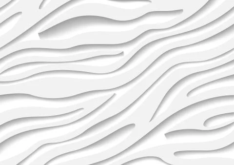 White Zebra Pattern with 3D Effect Stock Illustration