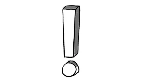 Whiteboard animation exclamation mark, ideal for graphic contributions and Stock Footage 151671520