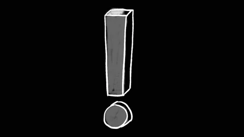Whiteboard animation exclamation mark, ideal for graphic contributions and Stock Footage 151671545