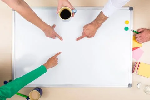 Whiteboard with copy space 库存照片