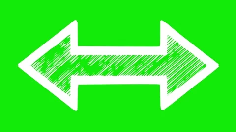 Whiteboard double arrow animation Video stock 341632542