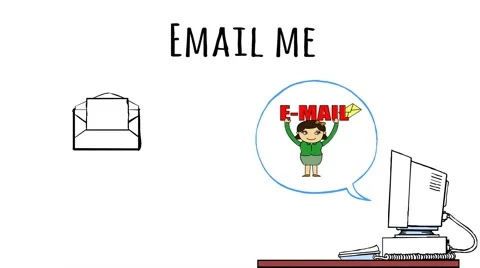 Whiteboard Email Outro 動画素材 44417883