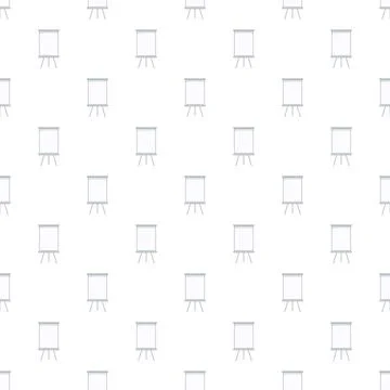 Whiteboard flip chart easel presentation pattern seamless background 스톡 일러스트