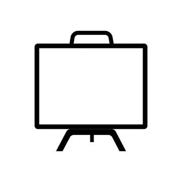 Whiteboard icon design Stock Illustration
