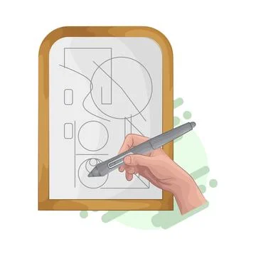 Whiteboard Illustration Stock Illustration