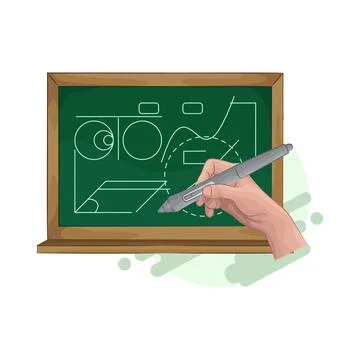 Whiteboard Illustration Stock Illustration