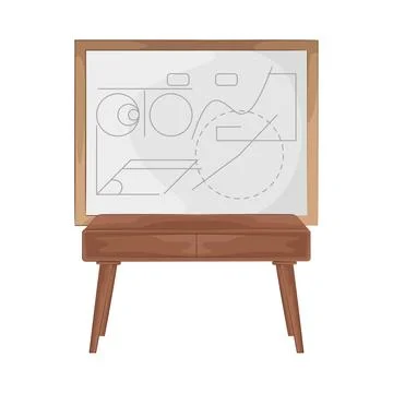 Whiteboard Illustration Stock Illustration