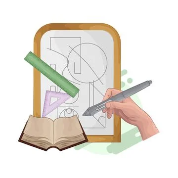 Whiteboard Illustration Stock Illustration
