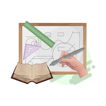 Whiteboard Illustration Stock Illustration