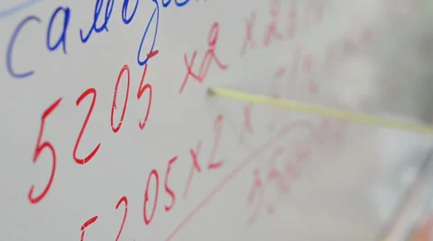 WhiteBoard office lecture pointer Stock Footage 31899262