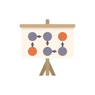 Whiteboard showing algorithm for machine learning process Stock Illustration