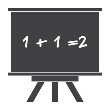 Whiteboard Vector Silhouette Stock Illustration