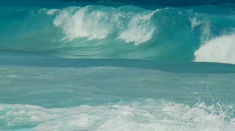 Whitecaps 1 close slo mo na Stock Footage 133622