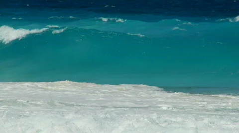 Whitecaps 3 close slo mo  Stock Footage 133661