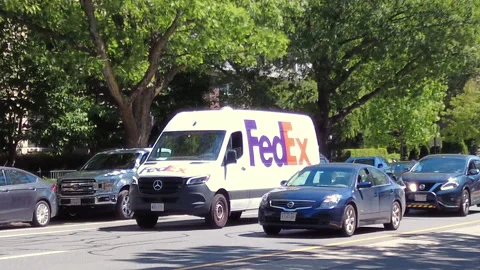 WHITEFEDEXPAN Stock Footage 195726285