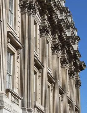 Whitehall building facade Stock Photos