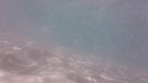 Whitehaven Beach, camera under water, gopro Stock Footage 70778394