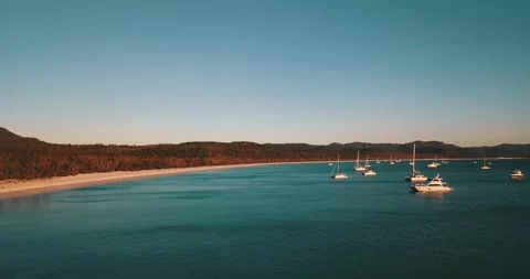 Whitehaven Beach Sunrise Stock Footage 159036466
