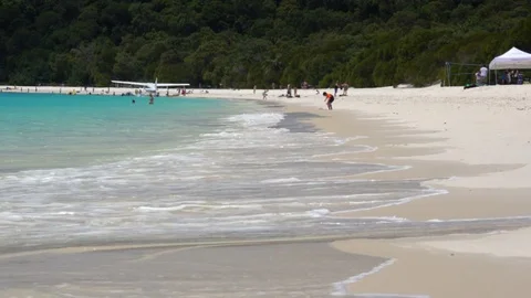 Whitehaven Beach, Tropical Landscape Stockbeeldmateriaal 70796534