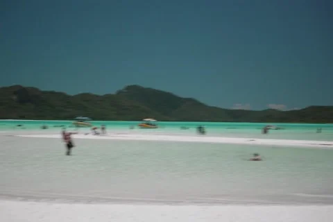 Whiteheaven Beach (Handheld) 库存影片 257203912