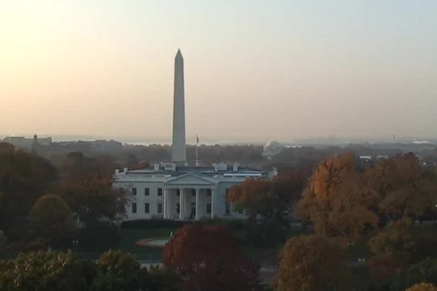 Whitehouse chroma key background 2 Stock Footage 564337