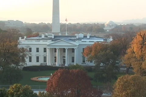 Whitehouse chroma key background 스톡 동영상 564295