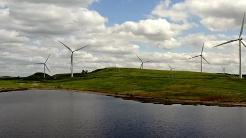 Whitelee Wind Farm Eaglesham Glasgow Stock Footage 247353296
