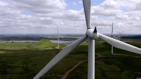 Whitelee Wind Farm Eaglesham Glasgow Stock Footage 247354331