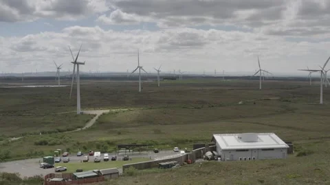 Whitelee Wind Farm Eaglesham Glasgow Stock Footage 247354679