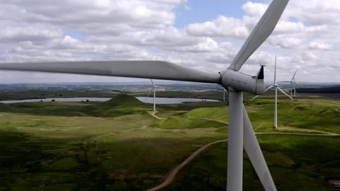 Whitelee Wind Farm Eaglesham Glasgow Stock Footage 247354733