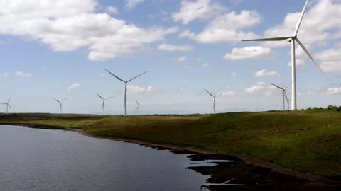 Whitelee Wind Farm Eaglesham Glasgow Stock Footage 247355400